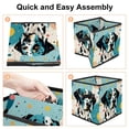 thumbnail image 4 of Spotted Dog Large Capacity Foldable Storage Basket with Handle - 10.8"x10.5"x10.6" for Storage Baskets, Storage Box, Toy Box, 4 of 6