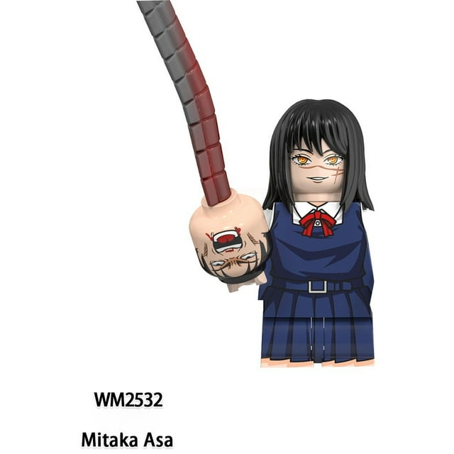 MOC Anime Assemble Compatible Movable Chainsaw Man WM6159 KT1067 Denji Makima Aki Power s Jouets Modèle Cadeaux