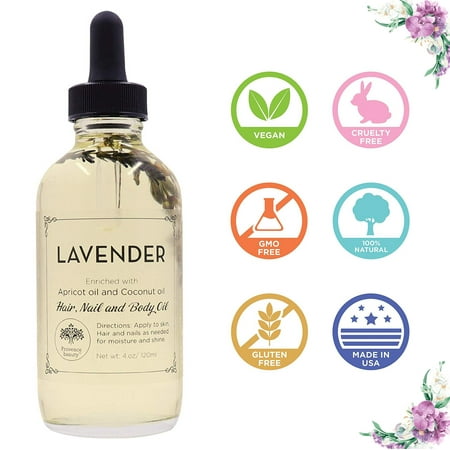 Provence Beauty - Lavender Multi Use Oil for Face, Body, Nails and Hair - 4 FL