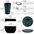 thumbnail image 7 of ReaNea Camping Utensils, Stainless Steel Portable Travel Silverware Set with Reusable Bowls ,Mug and Plate, Camping Mess Kit for 1 Person, 7 of 7