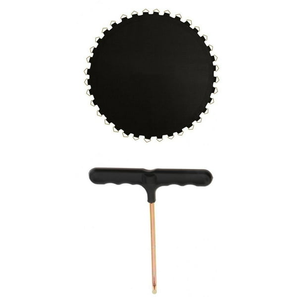 Colchoneta para trampolín de 1,83 m, 2,44 m, 3,05 m y 3,66 m con anillos en V de repuesto y hebilla de gancho para saltar 8 pies-48 hebilla