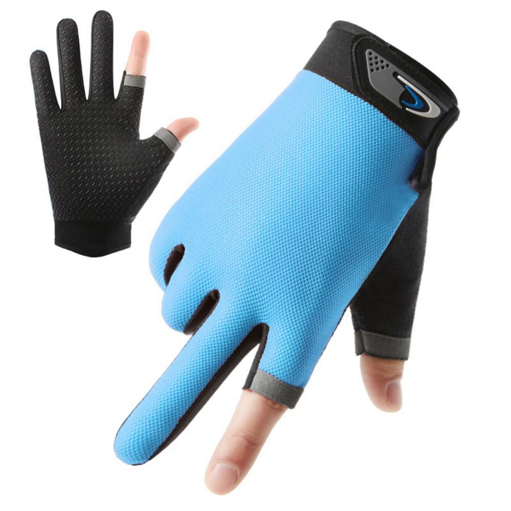 Half Finger Gloves for Kayak Fishing Paddling Sailing Rowing Hiking Skin Friendly Breathable Palm Protective Gloves 