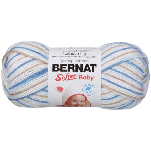 Bernat® Softee® Baby™ Yarn, Acrylic #3 DK, 4.25oz/120g, 310 Yards