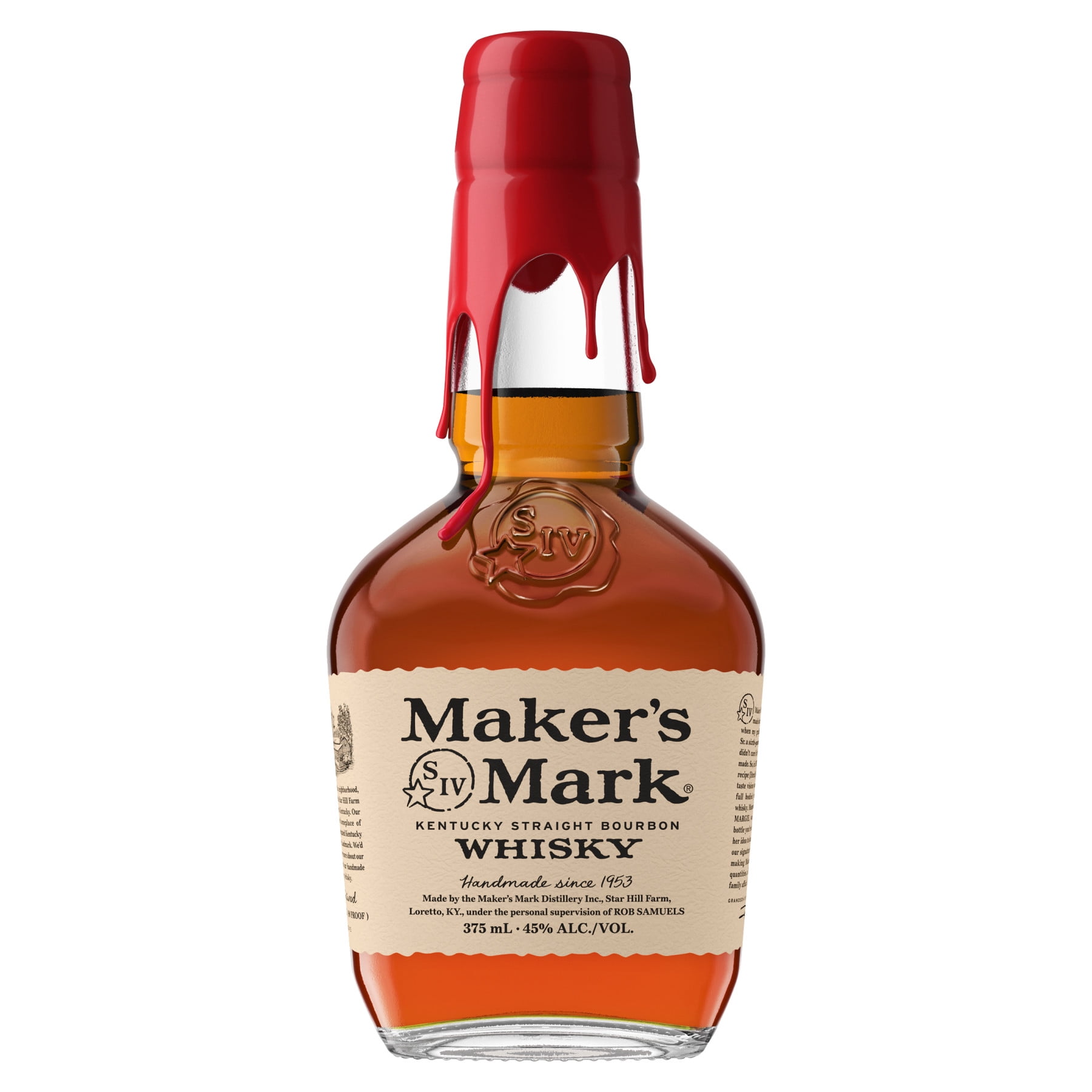 Maker's Mark Straight Bourbon, 375 ml Bottle, 45% ABV