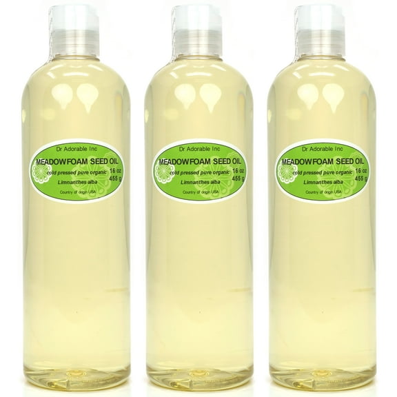 Dr. Adorable - 100% Pure Meadowfoam Oil Organic Cold Pressed Moisturizing Oil For Face Skin Hair Anti Aging - 48 oz