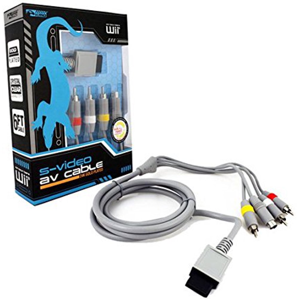 Wii/Wii U Cable SVideo & AV (), Includes SVideo connection By KMD
