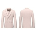 thumbnail image 3 of Dpytoraw Male Slim Fit Business Wedding Party Suit Top And Bottom Three Piece Set Double Suit, 3 of 4