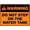 Warning Sign 3, variant on Warning Do Not Hold Elevator Doors Open Retro Sign - 8"x12" Aluminum Tin Decor, Vintage Style for Buildings Pools Wall Art