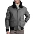 thumbnail image 2 of Aloohaidyvio Mens Jackets Clearance Men's Cotton Cargo Jackets Winter Sherpa Lined Fleece Jackets Trucker Jacket, 2 of 5