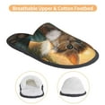 thumbnail image 3 of Fotbe Sunflower Meditating Cat Pattern Women's Fuzzy Slippers Plush Slippers Fluffy Winter House Shoes Indoor and Outdoor-Medium, 3 of 8