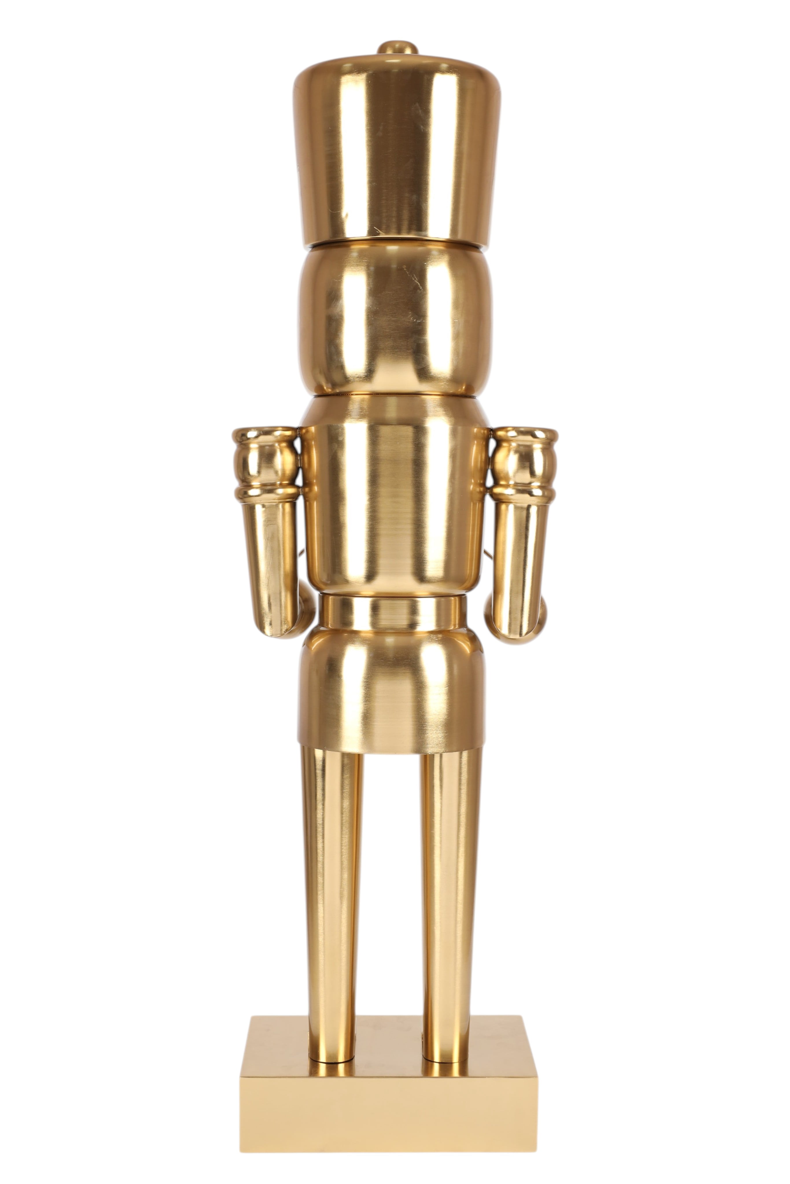 48.7IN Metallic Gold Nutcracker Outdoor Decor by  Metal