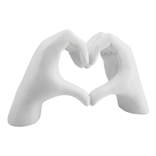 Escultura Arte Moderno Estatua Dedo Amor Manos Corazón Artística para El