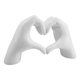 thumbnail image 1 of Escultura Arte Moderno Estatua Dedo Amor Manos Corazón Artística para El, 1 of 9