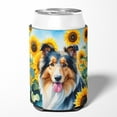 thumbnail image 2 of Collie in Sunflowers Can or Bottle Hugger 3 in x 5 in, 2 of 5