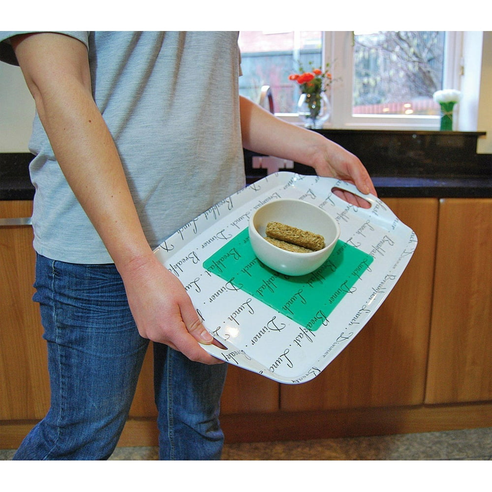 Extreme NonSlip Tray Liner Mat Translucent Green, Super tacky