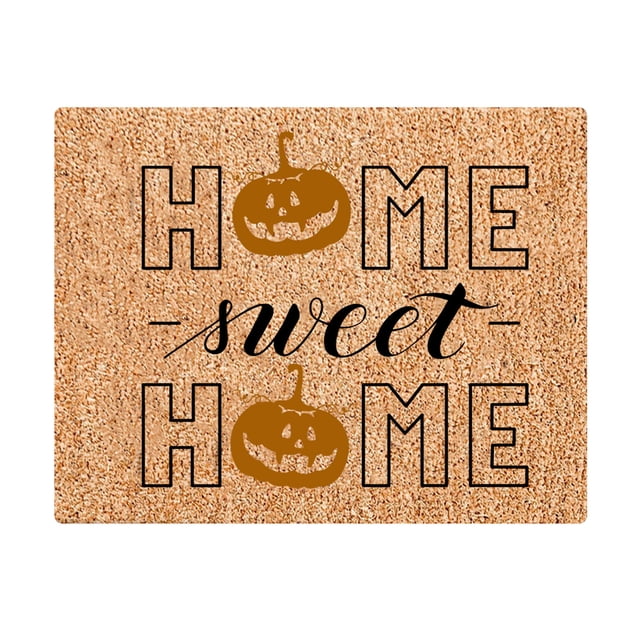 Halloween Decorative Doormat 50x80CM - Anti-Slip Polyester Floor Mat with Fun Halloween Elements, Machine-Washable Indoor/Outdoor Entryway Rug for Porch, Patio & Home Holiday Decoration, Great Gift