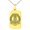 Gold, variant on Stainless Steel Majesty Thor's Hammer Mjolnir Viking Engraved Small Rectangle Dog Tag Charm Pendant Necklace