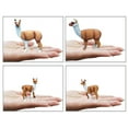 thumbnail image 3 of PETSOLA 4 PCS PVC Animal Figurines Toys, 4PCS Zoo Alpaca Figures, Animal, 3 of 10