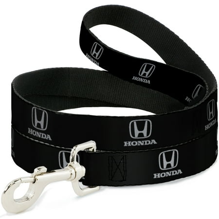 Honda Pet Leash Dog Leash Honda Logo Black Silver 4 Feet Long 1.0 Inch Wide