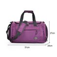 thumbnail image 3 of Bolsa De Ejercicios Oxford Fitness Bag Bolsas de gimnasio portátiles de gran capacidad para hombres y mujeres (púrpura) Tmvgtek Para Estrenar, 3 of 8