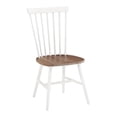 thumbnail image 1 of Eagle Ridge Wood Dining Chair with Toffee Brown Seat and Cream Base 2 Pack, 1 of 6