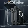 thumbnail image 2 of Dteck for Samsung Galaxy S24 FE Case Compatible with MagSafe,360° Full Body Case Built-in HD Touch Sensitive Screen Protector Shockproof Clear Cover for Galaxy S24 FE,Black, 2 of 8