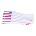 thumbnail image 4 of Crochet Hooks, Comfortable Handle 8 Different Sizes Crochet Accessories  For Weaving For Knitting Pink, 4 of 8