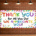 thumbnail image 7 of Colorful Theme Thank You Banner Decorative Design Appreciation Banner for Employee Recognition Event School Celebration Office Party, 7 of 7