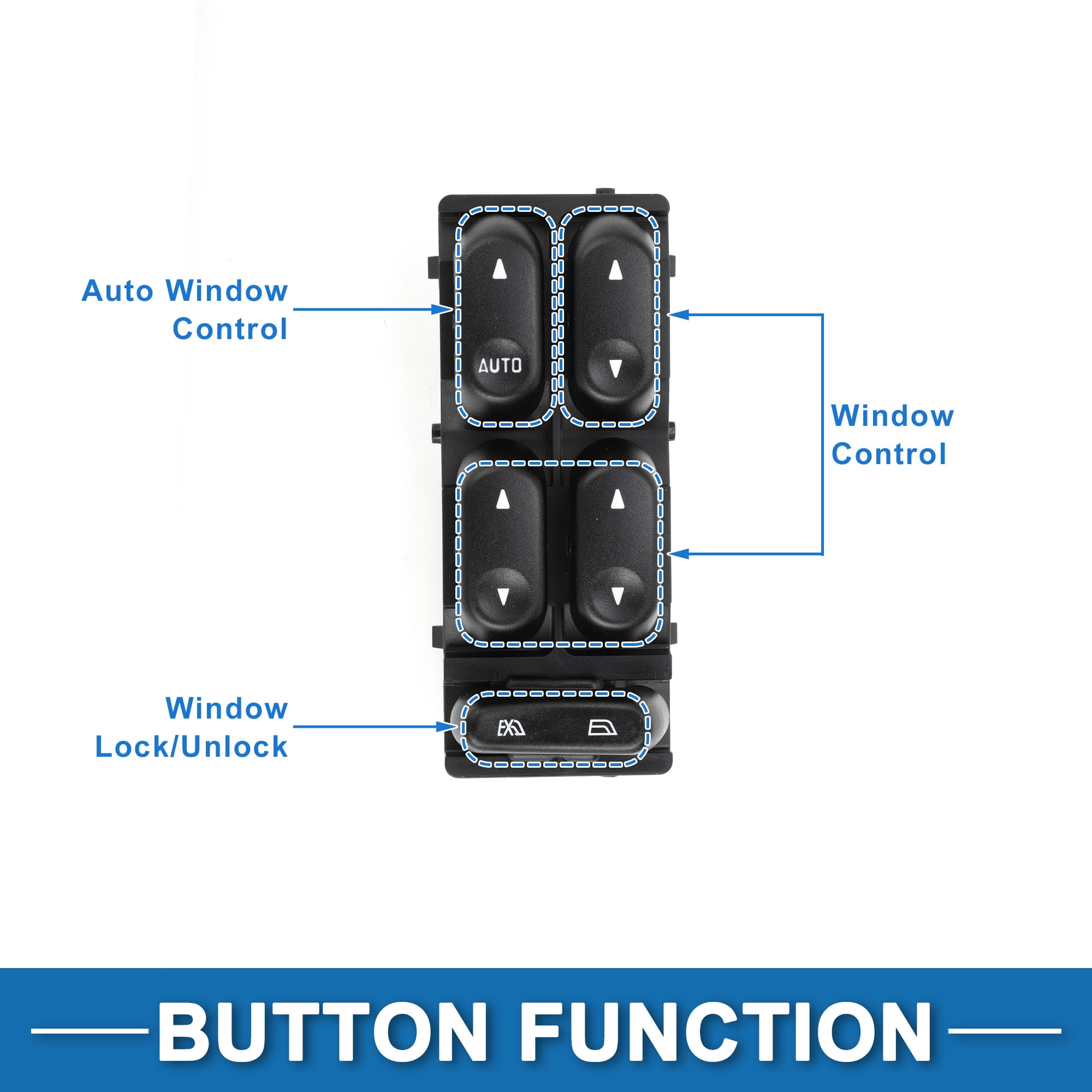 Unique Bargains Power Window Switch No.YF1Z14529ABB for Ford Taurus and for Mercury Sable