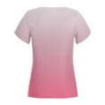 thumbnail image 6 of Fesfesfes Women Tops Womens Spring And Summer Casual V-Neck T-shirt Printed Short Sleeved Womans Under Shirt XS(US:2), 6 of 6