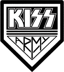 KISS Heads Your choice of the three Styles KISS Logo or KISS Army Vinyl Decal 