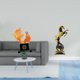 thumbnail image 2 of Escultura moderna de resina con forma de carpa y caballo, ideal como adorno de mesa o decoración para dormitorio, oficina o escritorio., 2 of 8