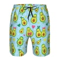 thumbnail image 4 of Naloa Cartoon Avocado Men's Beach Shorts, Surfing shorts, Swim trunks, Quick Dry Swim Trunks for Surfing Beach Fun - XX-Large, 4 of 9