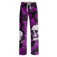 thumbnail image 6 of Clossjun Halloween Pajama Pants for Women Cozy Wide-Leg Novelty Holiday Pumpkin Ghost Bat Print Bottoms Nightwear M, 6 of 6