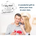 thumbnail image 4 of Gifts for Him, My Man Acrylic Puzzle Plaque Romantic Valentine's Day Gifts for Husband Boyfriend Fiance, Anniversary Birthday for Yor Man, 4 of 7