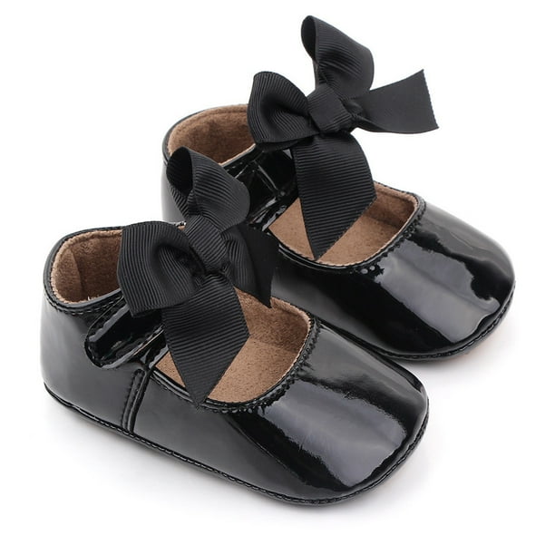 Infant Baby Girls Mary Jane Flats Dress Shoes Bowknot Princess