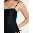 thumbnail image 4 of No Boundaries Essentials One-Piece Swimsuit, Women’s XXS-XXL, 4 of 5