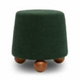 thumbnail image 2 of Pemberly Row Contemporary Upholstered Forest Green Boucle Stool, 2 of 7