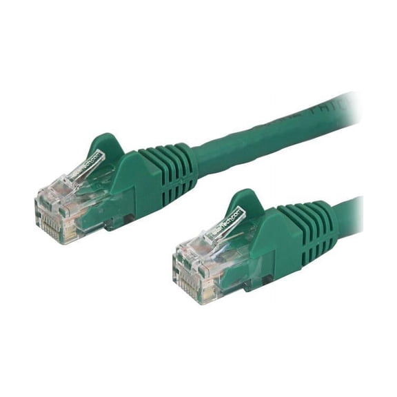 StarTech 9ft CAT6 Ethernet Cable - Green CAT 6 Gigabit Ethernet Wire -250Mhz 100W PoE RJ45 UTP Network Patch Cord Snagless with Strain Relief (N6PATCH9GN)
