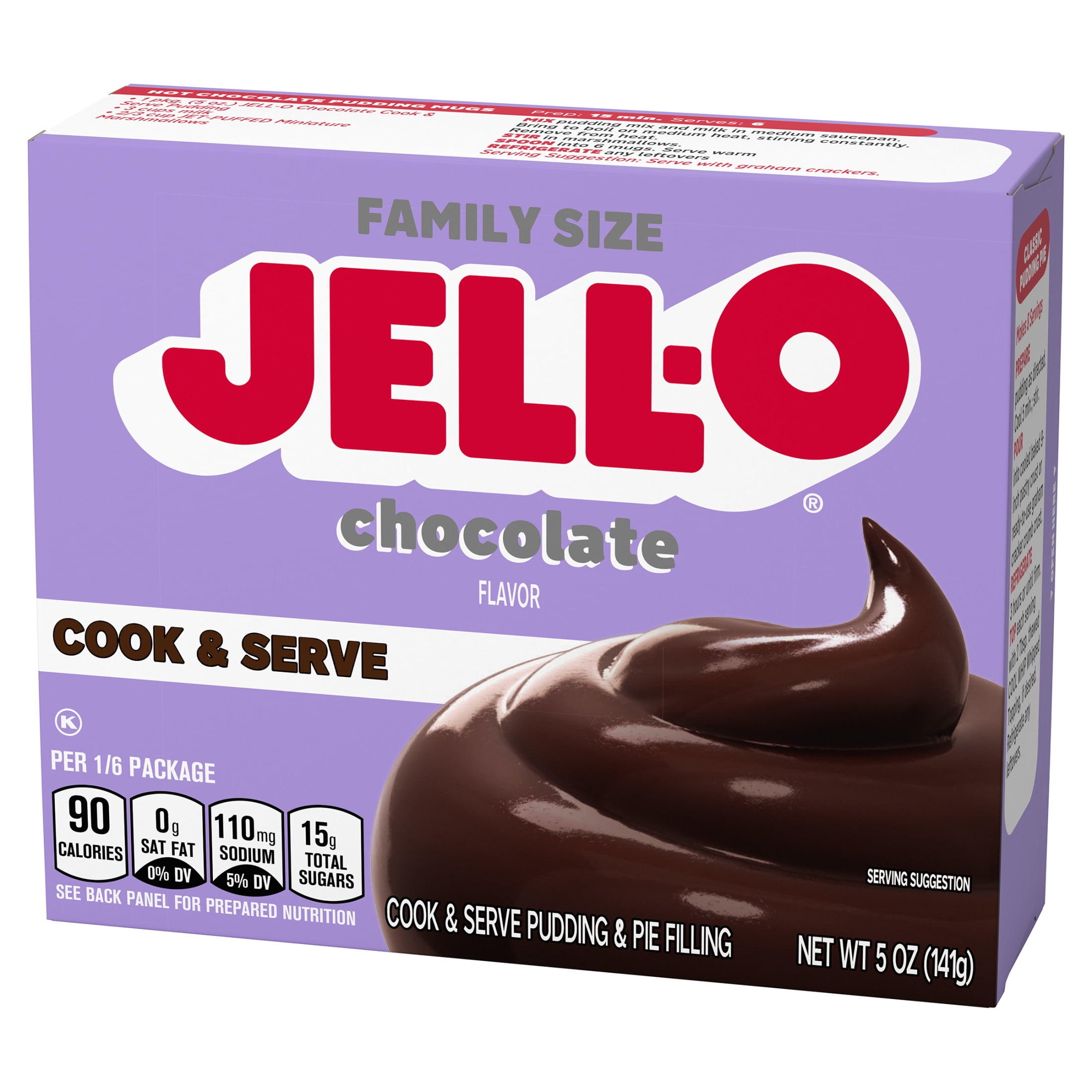 Jell-O Chocolate Pudding - Gelatin supplies for supermarkets