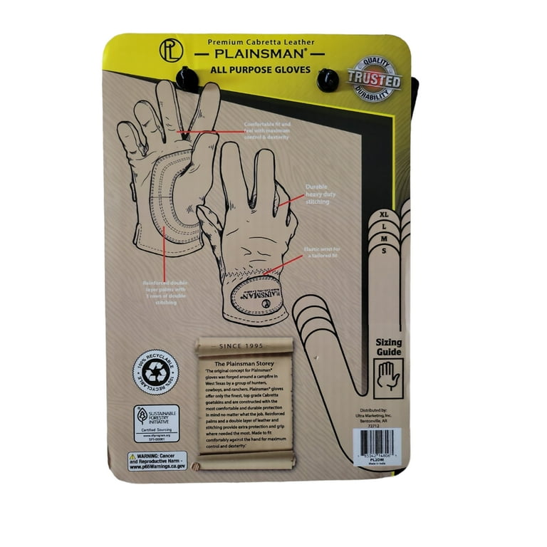 Plainsman Premium Cabretta Heavy Duty Stitching Tailored Fit Leather Gloves 2 Pairs Camo M Walmart