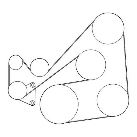 Genuine OE Mazda Serpentine Belt - L3K9-15-909-9U