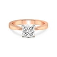 thumbnail image 3 of 2 Carat IGI Certified Princess Shape Lab Grown Diamond Engagement Ring | 14K Rose Gold | Jannel Tapering Solitaire Lab Diamond Ring | FG-VS1-VS2 Quality Friendly Diamonds, 3 of 5