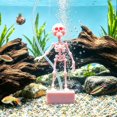thumbnail image 4 of Clearance Halloween Dancing Skeleton Aquarium Bubbler, Action Skeleton Aquarium Ornament, Fish Aquarium Decor, Air-Driven Moving Skeleton Fish Tank Bubbler Decoration for Fresh & Saltwater Aquariums, 4 of 9