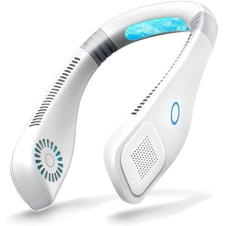 

Hanging neck bladeless cooling fan Upgraded Version Portable Neck Fan Color Changing LED with Aromatherapy 360° Free Rotation