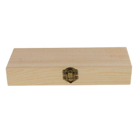 Rectangle Vierge Boîte De Cadeau En Bois Inachevée En Bois Pour Les Enfants