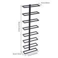 thumbnail image 5 of Modern Vertical Wine Racks for 8 Bottles, Metal Wall Mounted Wine Holder Towel Rack Wine Bottle Holder for Dining Room Bar Use Black, 5 of 6