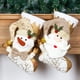 thumbnail image 3 of Calcetines decorativos de Navidad, bolsa de regalo, bolsas decorativas para dulces, calcetines de Navidad sólidos dorados, bolsa de regalo (Papá Noel), 1 Uds., 3 of 5