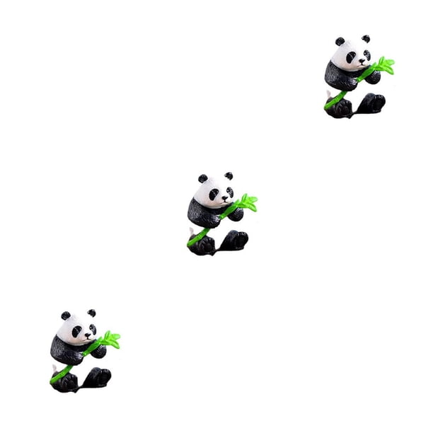 Advancent Adornos de pastel de juguete de Panda, pantalla de diferencia de aplicación amplia, accesorios de paisajismo DIY, adorno decorativo Type1 NO1