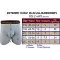 thumbnail image 3 of 6 Pack Men's Big & Tall USA Assorted Log Leg Boxer Briefs Underwear, 3 of 3